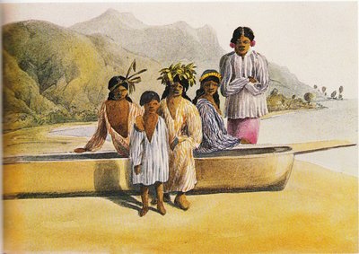 Family in Tahiti by Henry Byam Martin